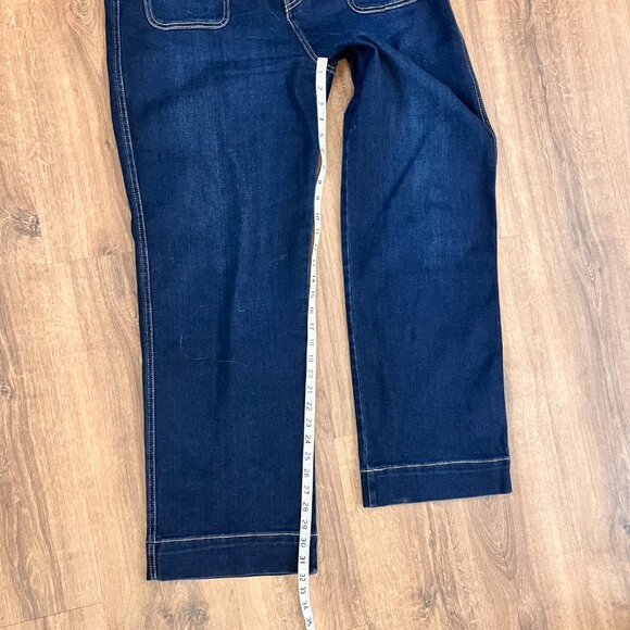 Artemis Vintage Ximena Wide Leg Patch Pocket Stretch Jeans Sz 16 - Picture 11 of 14